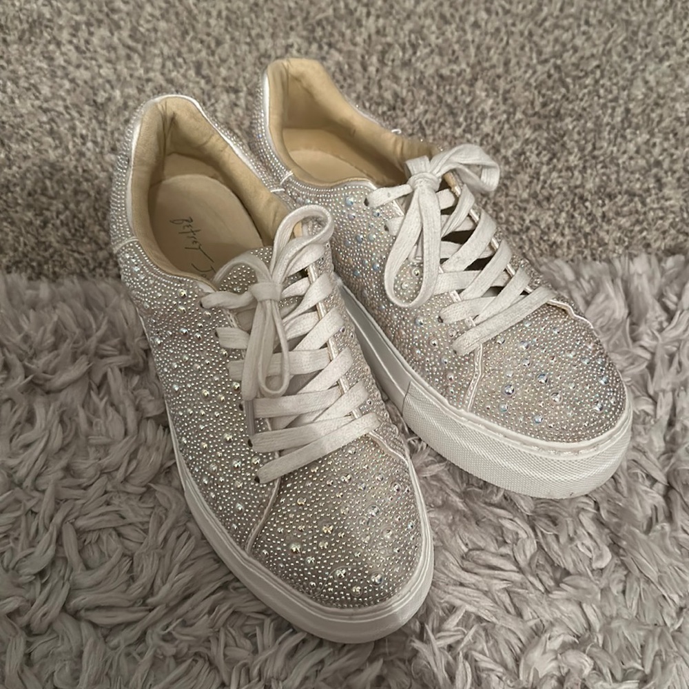 Betsy Johnson pearl sneakers